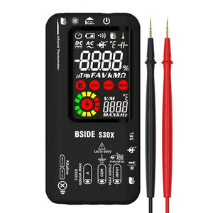 BSIDE S30X Smart Color Screen Infrared Temperature Measurement Multimeter, S30X (Black)
