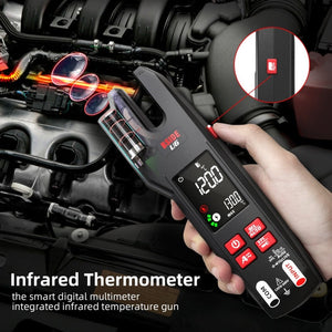 BSIDE U6 AC/DC Clamp-on Infrared Temperature Measurement Multimeter, U6