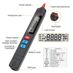 BSIDE Z1 Smart Pen Multimeter Electric Pen Voltage Detector, Z1