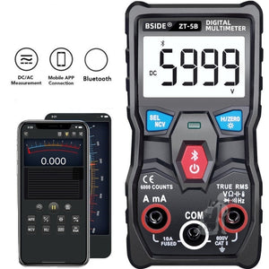 BSIDE ZT-5B Smart Bluetooth 6000 Words Automatic Range Digital Multimeter, ZT-5B