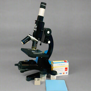 G Lab Compound Student Microscope With LED LAMP,50 BLANK N TWO PREPARED SLIDES ISO 9001:2015 CERTIFIED - Laboratorydeal