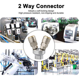 C-type Self-lock Pneumatic Components, Two Way, Triplet, Two Way G1/2, Triplet G1/2