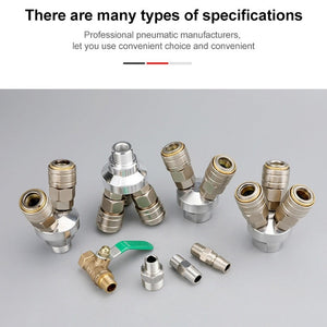 C-type Self-lock Pneumatic Components, Two Way, Triplet, Two Way G1/2, Triplet G1/2