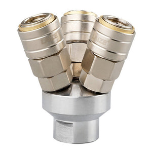 C-type Self-lock Pneumatic Components, Two Way, Triplet, Two Way G1/2, Triplet G1/2