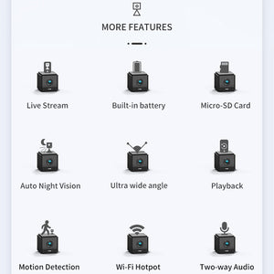 CAMSOY S20 1080P WiFi Wireless Network Action Camera Wide-angle Recorder with Mount, S20 (Black), S20 (White) laboratorydeal