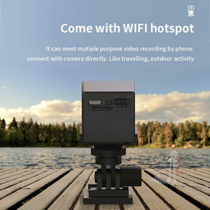CAMSOY S30W 1080P Low Power Consumption WiFi Wireless Network Action Camera Wide-angle Recorder with Mount, S30W