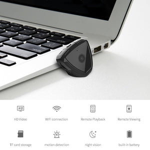 CAMSOY S6 HD 1280 x 720P 70 Degree Wide Angle Wearable Wireless WiFi Intelligent Surveillance Camera, Support Infrared Right Vision & Motion Detection Alarm & Loop Recording, S6 White laboratorydeal