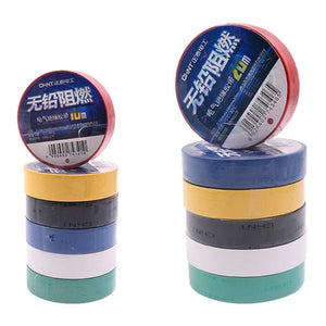 CHINT Electrical Tape Waterproof PVC Wire Insulation Tapes, 10m Blue, 10m Black, 10m White, 20m Blue, 20m Black, 20m White - laboratorydeal