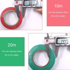 CHINT Electrical Tape Waterproof PVC Wire Insulation Tapes, 10m Blue, 10m Black, 10m White, 20m Blue, 20m Black, 20m White - laboratorydeal