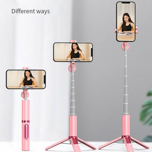 CYKE AB202 Phantom All - In - One Bluetooth Mobile Phone Selfie Stick Desktop Live Broadcast Bracket Fill Light Tripod - laboratorydeal