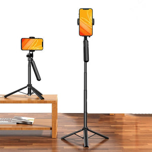 CYKE Folding Telescopic Mobile Phone Broadcast Stand Tripod, Specification:, A31 - 0.8m (Without Light), A31 - 1.6m (Without Light), A31E - 1.1m (With Light), A31E - 1.6m (With Light), A61 - 1.6m (Cloud Station) - laboratorydeal