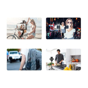 CYKE Q08D Handheld Dual Light Bluetooth Mobile Phone Selfie Stick, Dual Light Version - laboratorydeal