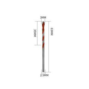 Ceramic Triangle Handle Metal Flashlight Drill Bit, Size: 3mm, 3mm, 4mm, 5mm, 6mm, 8mm, 10mm, 12mm - laboratorydeal