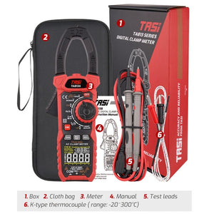 Clamp Meter High Accuracy AC DC Voltage Ammeter, TASI TA813A, TASI TA813B