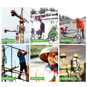 Construction Site Outdoor Construction Foldable Reflective Safety Sun Hat, One Size - laboratorydeal