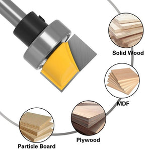 Copy Type Clear Bottom Woodworking Milling Cutter Trimming Machine Slotting Cutter, 1/4x3/4x11.9mm, 6x3/4x11.9mm - laboratorydeal