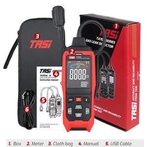 Cumbelo Gas Detector Portable Gas Testing Instrument Natural Gas Discovery Detective, TASI TA702A Simulation Bar Display, TASI TA702B Simulation Bar+Digital Display