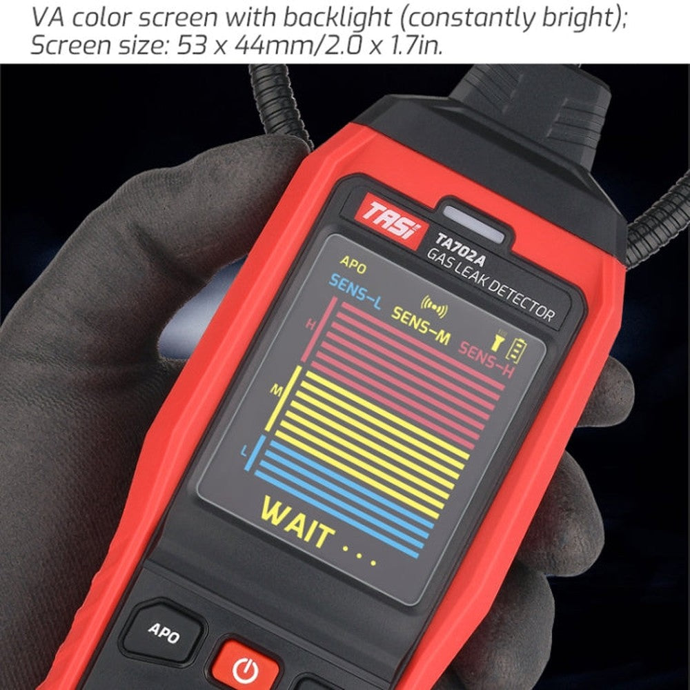 Cumbelo Gas Detector Portable Gas Testing Instrument Natural Gas Discovery Detective, TASI TA702A Simulation Bar Display, TASI TA702B Simulation Bar+Digital Display