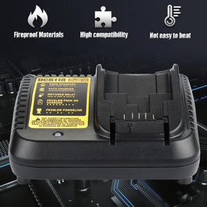 DCB118 For Dewalt 12V - 20V Electric Tool Battery Charger, US (Black), EU (Black), UK (Black), AU (Black), US (Yellow), EU (Yellow), UK (Yellow), AU (Yellow) - laboratorydeal