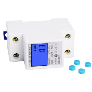 DDS528L Backlight Display Home Single-phase Rail Energy Meter 5-32A, 230V 50Hz Backlight Display, 110V 60Hz Backlight Display laboratorydeal