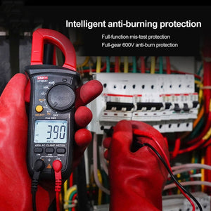 Digital Clamp Multimeter AC/DC Voltage Detector Frequency Resistance Tester, UT200A+ 400A, UT200B+ 600A