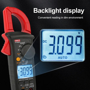 Digital Clamp Multimeter AC/DC Voltage Detector Frequency Resistance Tester, UT200A+ 400A, UT200B+ 600A