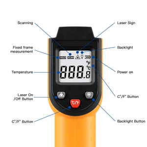 Digital Infrared Gun Thermometer - Laboratorydeal