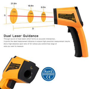 Digital Infrared Gun Thermometer - Laboratorydeal