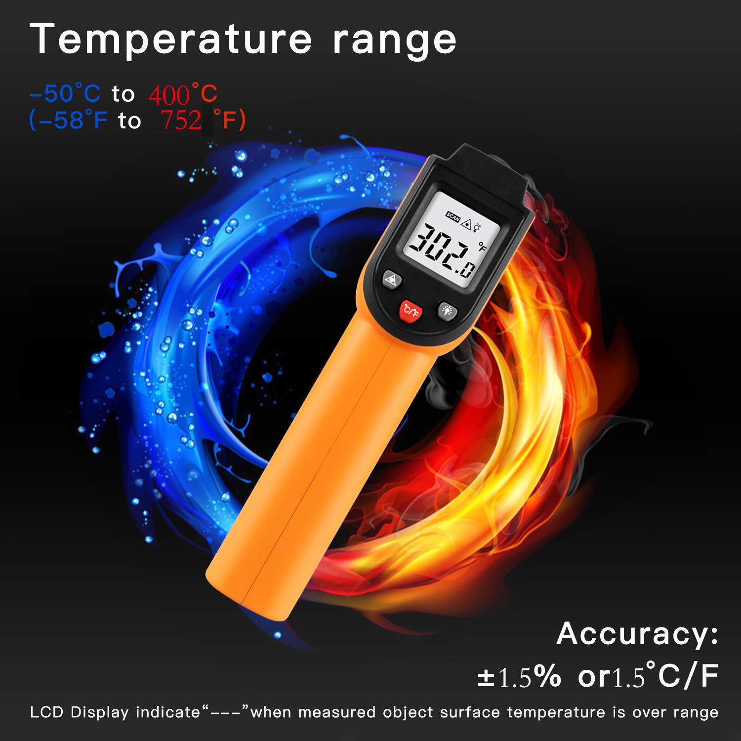 Digital Infrared Gun Thermometer - Laboratorydeal