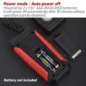 Digital Light Meter Illuminance Lux Meter Backlight LCD Display 0.1-200000LUX/0.01-20000FC Light Sensor Tester, TA630A