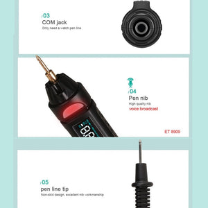 Digital Multimeter Voltage Test Pen Capacitance Meter Diode NVC Tester, WinAPEX ET8906, WinAPEX ET8908, WinAPEX ET8909