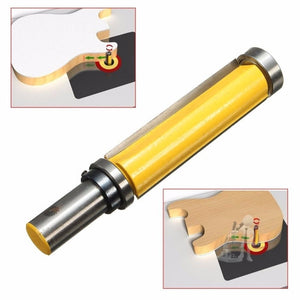 Double Bearing Trimming Knife Woodworking Milling Cutter, 1/4x1/2x25cm Yellow, 1/4x1/2x25cm Black, 1/4x1/2x38cm Yellow - laboratorydeal