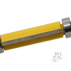 Double Bearing Trimming Knife Woodworking Milling Cutter, 1/4x1/2x25cm Yellow, 1/4x1/2x25cm Black, 1/4x1/2x38cm Yellow - laboratorydeal