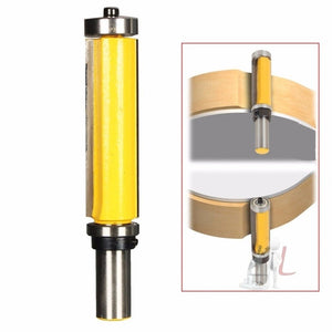 Double Bearing Trimming Knife Woodworking Milling Cutter, 1/4x1/2x25cm Yellow, 1/4x1/2x25cm Black, 1/4x1/2x38cm Yellow - laboratorydeal