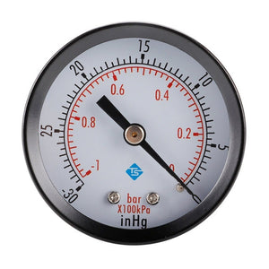 Double Scale Vacuum Mini Shockproof Pressure Gauge, Pressure Gauge - laboratorydeal
