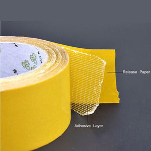 Double - sided Fiberglass Grid Sticky Adhesive Fiber Transparent Mesh Tape, 2 PCS 5mmx50 m, 8mmx50 m, 10mmx50 m, 15mmx50 m, 20mmx50 m, 25mmx50 m, 30mmx50 m, 40mmx50 m, 50mmx50 m - laboratorydeal