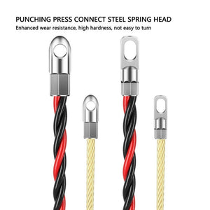 Dual Color Pipe Threading Puller Electrician Manual Threader, 5m Flat Head, 10m Flat Head, 15m Flat Head, 20m Flat Head, 25m Flat Head, 30m Flat Head, 5m Round Head, 10m Round Head, 15m Round Head, 20m Round Head, 25m Round Head, 30m Round Head - laboratorydeal