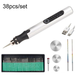 E108 38pcs/set Portable 2.35MM Chuck Mini Electric Drill Pen - laboratorydeal