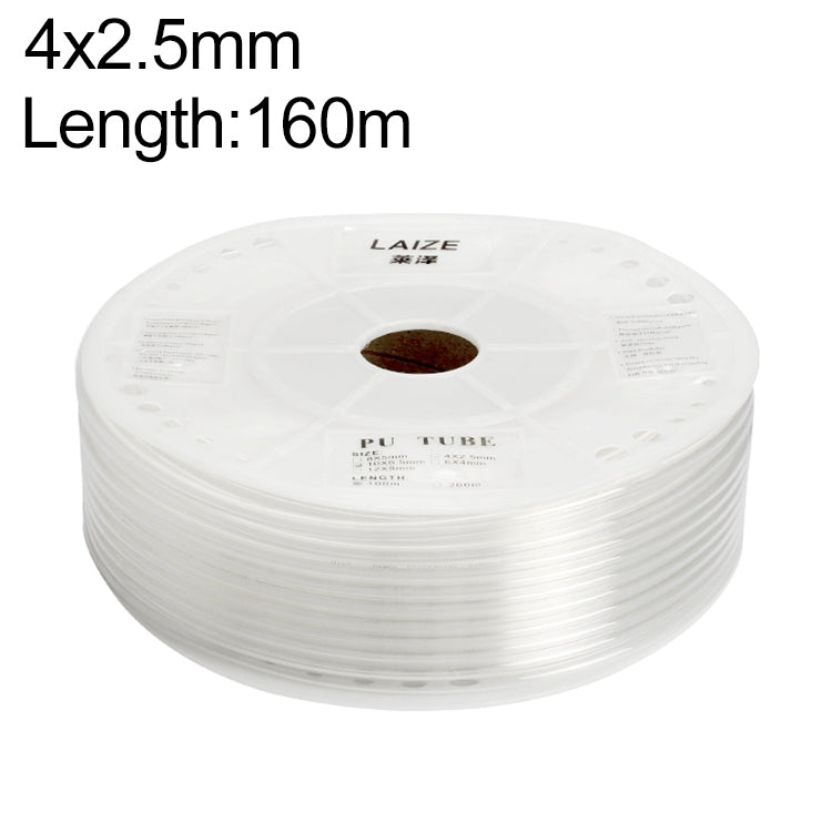 LAIZE Pneumatic Compressor Air Flexible PU Tube, 4x2.5mm, 160m, 4x2.5mm, 180m, 4x2.5mm, 200m, 6x4mm, 160m, 6x4mm, 180m, 6x4mm, 200m