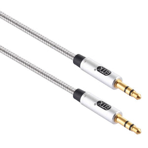 EMK 3.5mm Male to Male Gold - plated Plug Cotton Braided Audio Cable for Speaker / Notebooks / Headphone, Length: 1m, EMK - laboratorydeal
