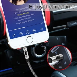 EMK 3.5mm Male to Male Gold - plated Plug Cotton Braided Audio Cable for Speaker / Notebooks / Headphone, Length: 1m, EMK - laboratorydeal