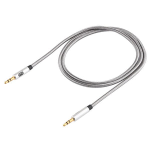 EMK 3.5mm Male to Male Gold - plated Plug Cotton Braided Audio Cable for Speaker / Notebooks / Headphone, Length: 1m, EMK - laboratorydeal