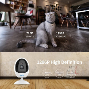 ESCAM QF006 3MP 1296P HD Indoor Wireless PTZ IP Camera IR Night Vision AI Humanoid Detection Home Security CCTV Monitor, AU Plug, UK Plug, EU Plug, US Plug