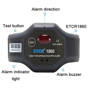 ETCR Non-contact High Voltage Alarm Ellectrician Test Pen, Model:, ETCR1860 For Wrist, ETCR1860C For Wrist, ETCR1880 For Helmet, ETCR1880C For Helmet, ETCR1870 For Arm, ETCR1870C For Arm