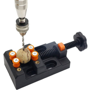 Eight - Hole Mini Flat Bench Vise Bodhi Beads Walnut Fixture, Black, Orange, Yellow, Red, White - laboratorydeal