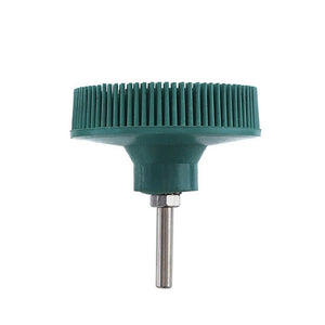 Electric Drill Disc Brush Emery Deburring Polishing Rubber Sanding Brush, Style:, 2 Inch Green, 3 Inch Green, 2 Inch Yellow, 3 Inch Yellow, 2 Inch White, 3 Inch White - laboratorydeal