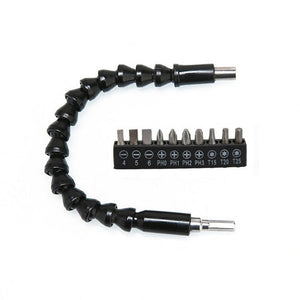 Electric Drill Universal Coupling Sleeve Bit Set Multifunctional Flexible Shaft Electric Drill Accessory Set, Style: 20 PCS / Set, 11 PCS / Set - laboratorydeal