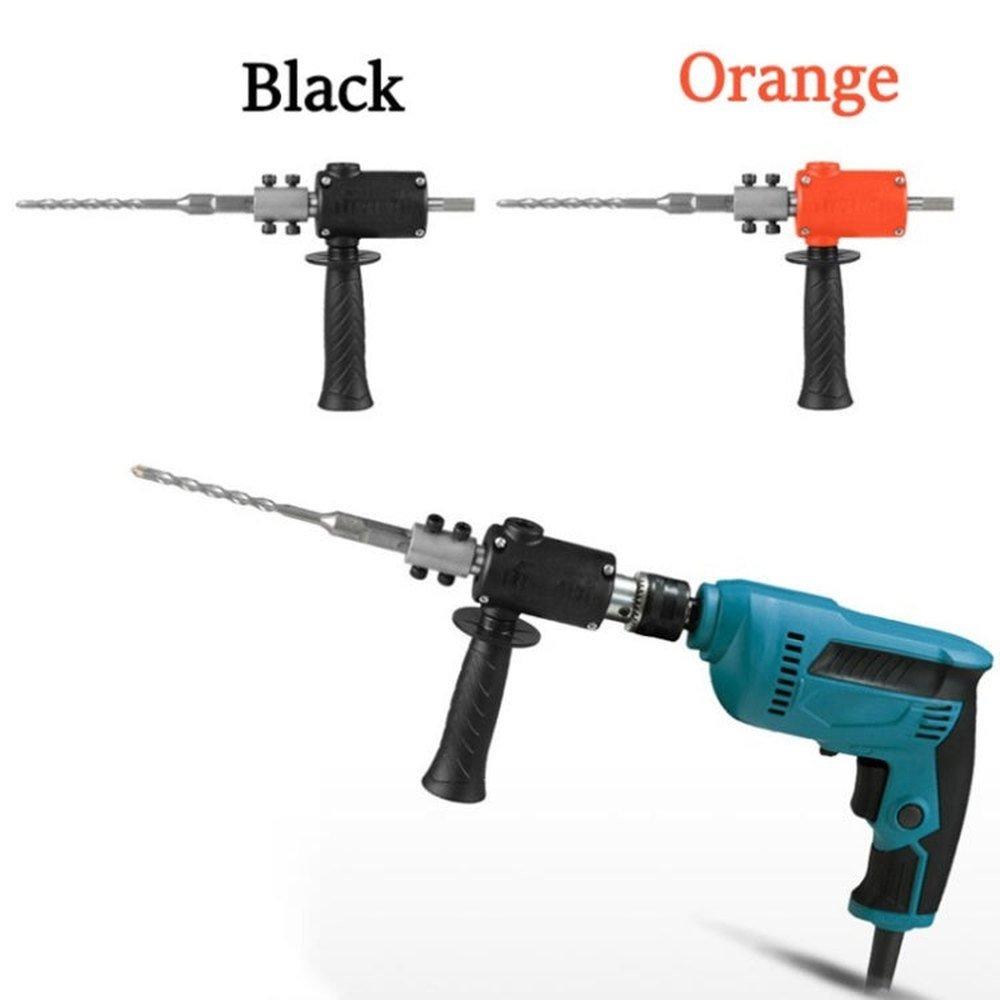 Electric Drill to Electric Hammer Conversion Head Electric Hammer Modification Accessories, Orange, Black - laboratorydeal