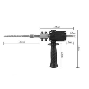 Electric Drill to Electric Hammer Conversion Head Electric Hammer Modification Accessories, Orange, Black - laboratorydeal