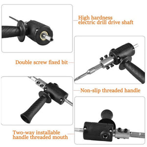 Electric Drill to Electric Hammer Conversion Head Electric Hammer Modification Accessories, Orange, Black - laboratorydeal